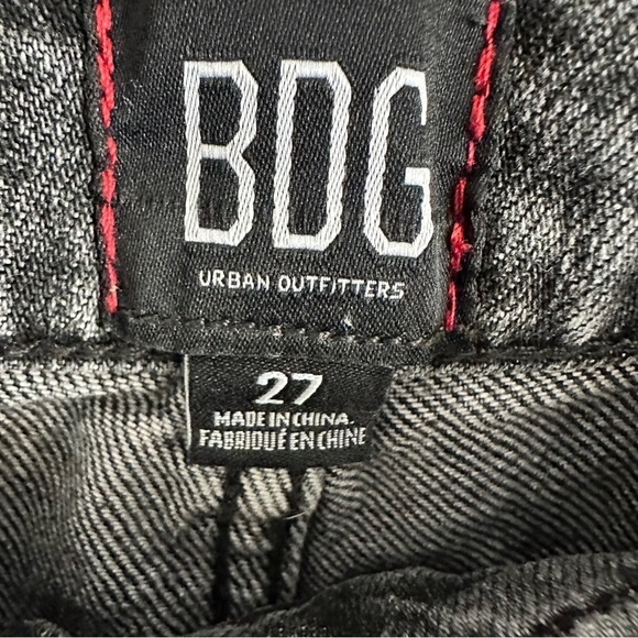 Urban Outfitters BDG High-Waisted Slit Flare Jean- Washed black Denim Size:27 - Picture 5 of 5